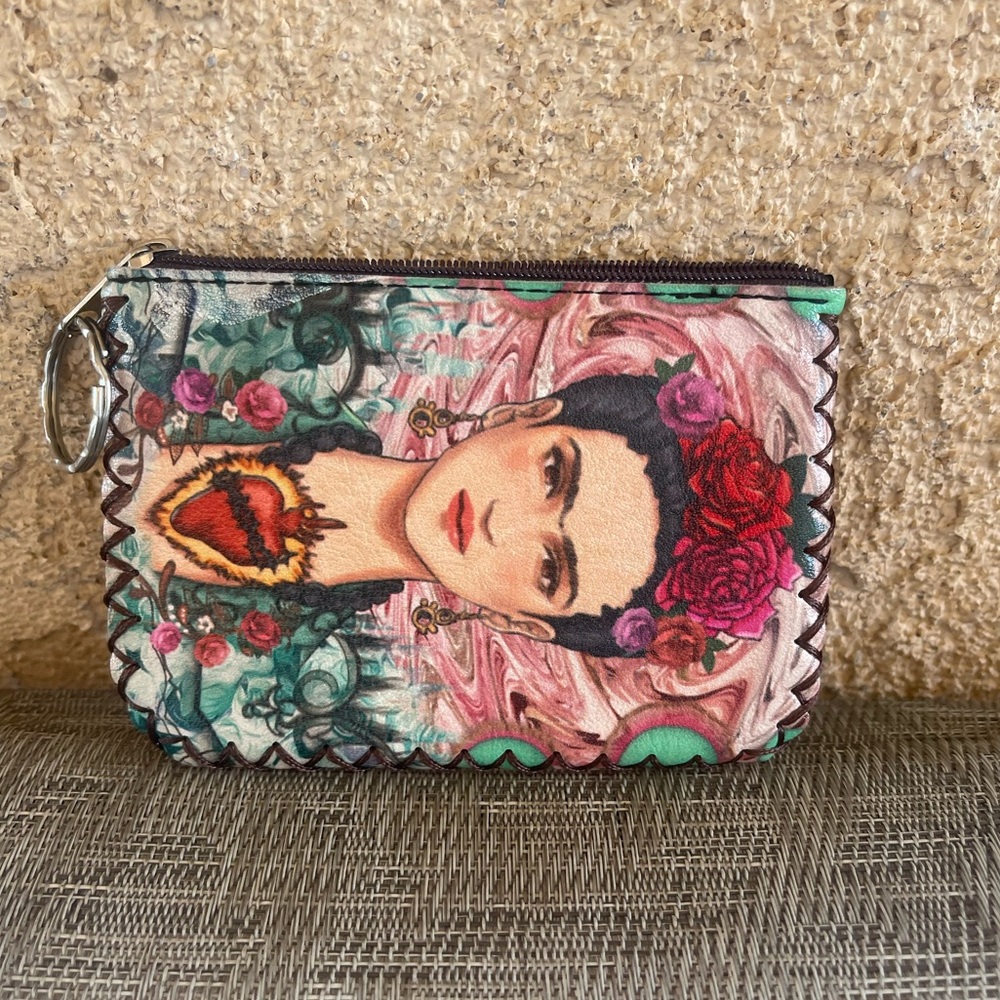 Frida Kahlo Coin Purse (3”H x 4.5”L)